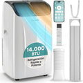 Aire Acondicionado Port¨¢til WiFi 14000 BTU, 4 en 1: Fr¨ªo, Calor, Deshumidificaci¨®n y Ventilaci¨®n, Control por App, Compacto con Kit de Ventana