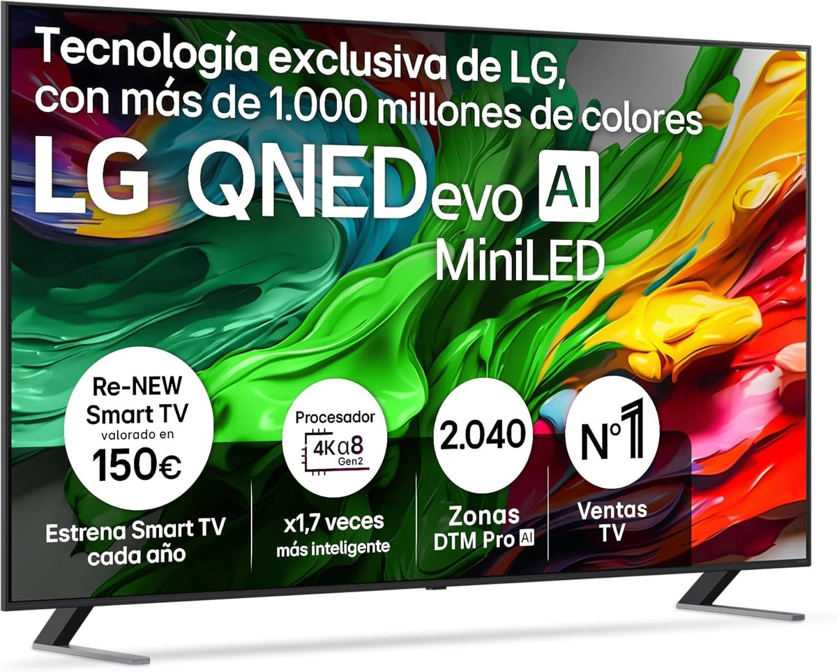 Televisor LG 86QNED85A6C 86 pulgadas 4K QNED EVO Smart TV con MiniLED y AI